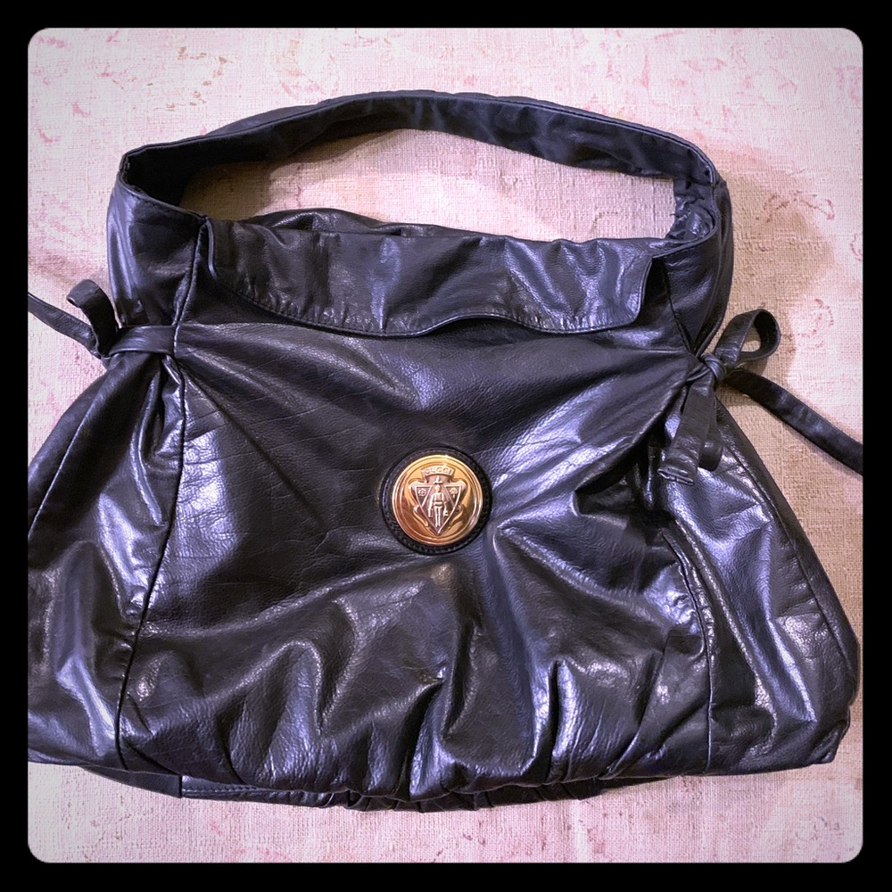 Gucci Hobo Bag Black Leather